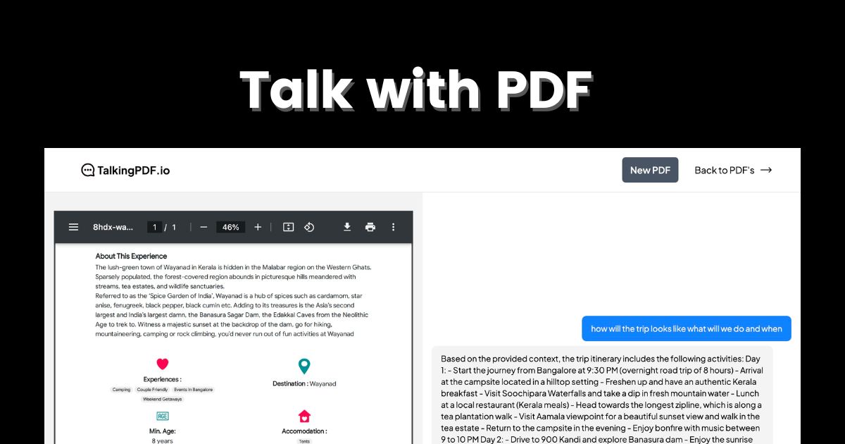 TalkingPDF.io | Chat with any PDF